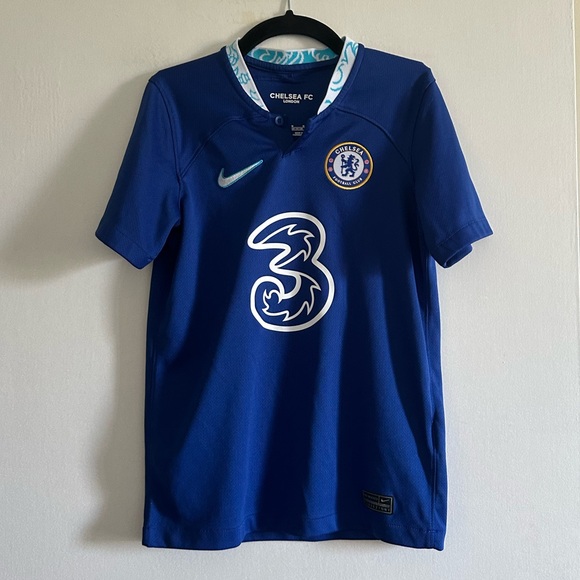 Nike Other - Nike Dri Fit Kid’s Blue Chelsea FC London Football Soccer Jersey size Medium EUC